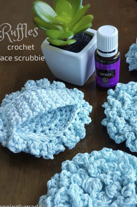 DIY Ruffles Face Scrubbie