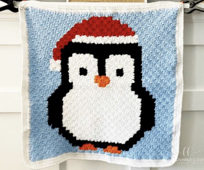 Create a Fun and Adorable Crochet Penguin on a Christmas Blanket with This Easy Tutorial Create a Fun and Adorable Crochet Penguin on a Christmas Blanket with This Easy Tutorial