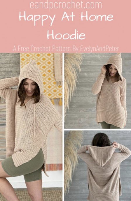 Create Your Comfortable Happy at Home Hoodie: A Simple Crochet Guide Create Your Comfortable Happy at Home Hoodie: A Simple Crochet Guide