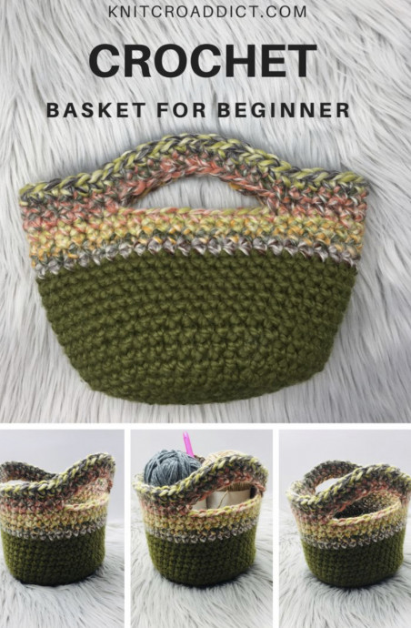 Super Easy Crochet Basket