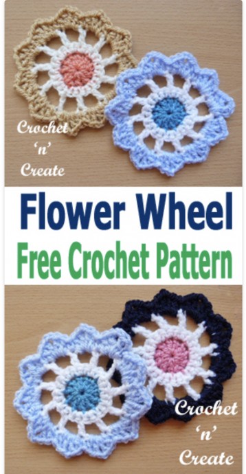 Create a Beautiful Flower Wheel Crochet Design with This Free Pattern Guide Create a Beautiful Flower Wheel Crochet Design with This Free Pattern Guide