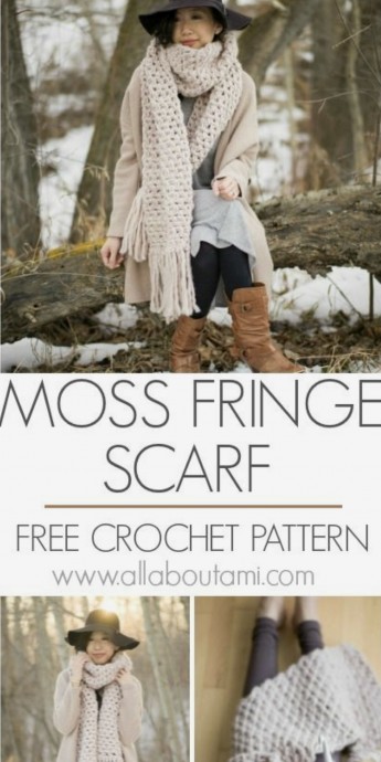 How to Create a Beautiful Moss Fringe Scarf for the Cold Weather How to Create a Beautiful Moss Fringe Scarf for the Cold Weather