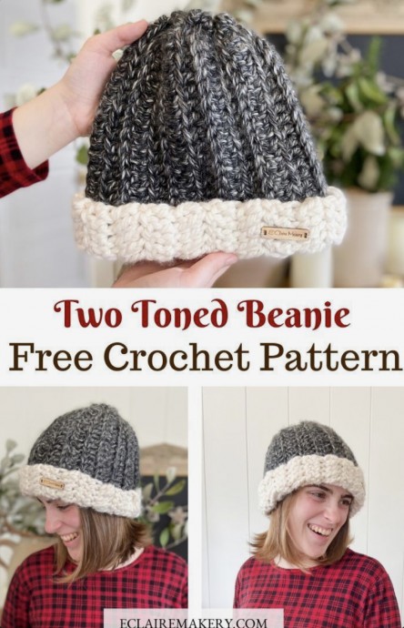 Easy Crochet Ribbed Beanie