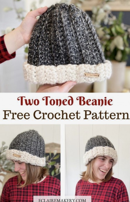 Learn to Crochet a Stylish Two Toned Beanie for Warmth and Fashion Learn to Crochet a Stylish Two Toned Beanie for Warmth and Fashion