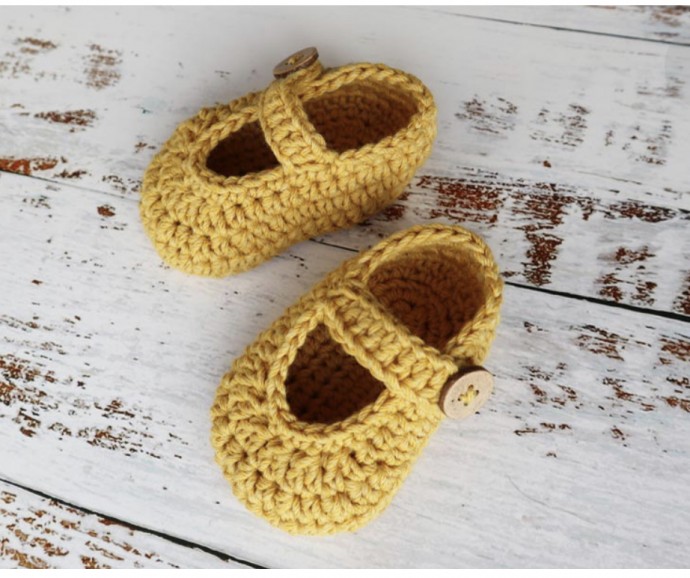 Crochet Cute Baby Shoes