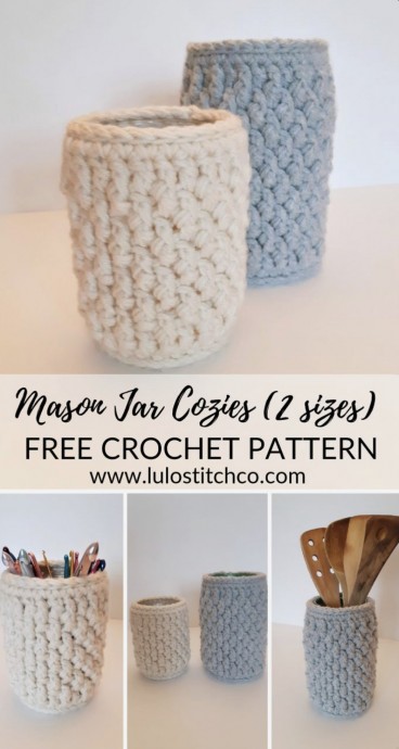 DIY Mason Jar Cozies