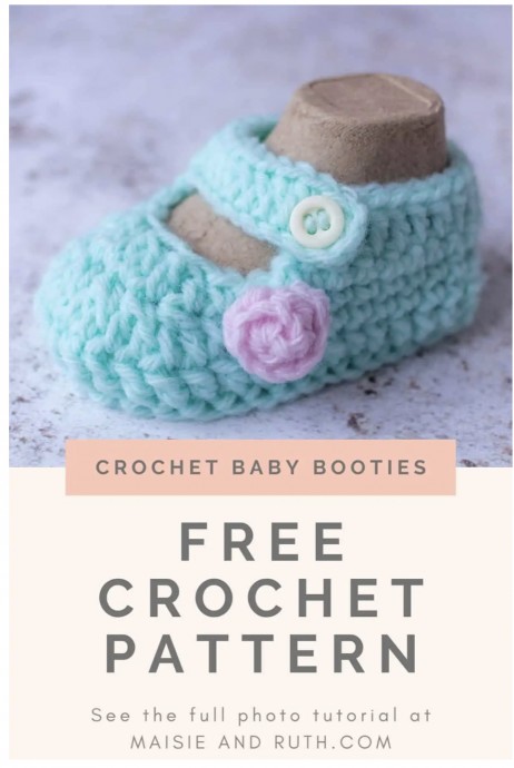 Cute Crochet Baby Booties