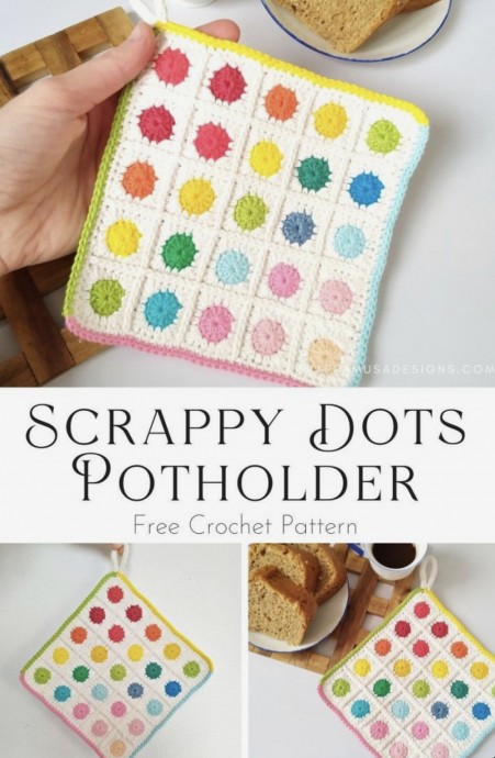 Scrappy Dots Potholder