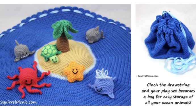 Create a Life-like Crochet Island Play Set for Your Kids