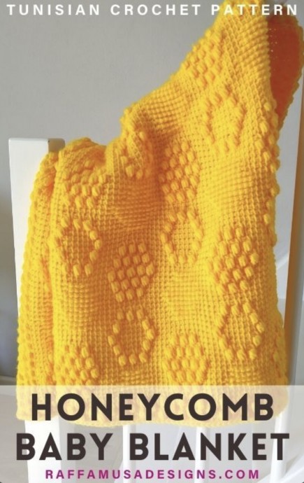 Lovely Beehive Baby Blanket
