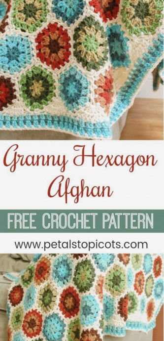 Hexagon Crochet Blanket