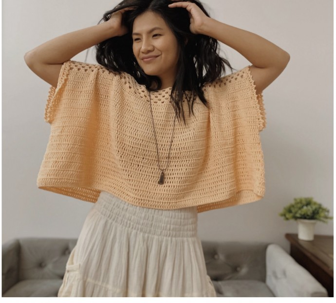 How to Crochet a Poncho Style Top