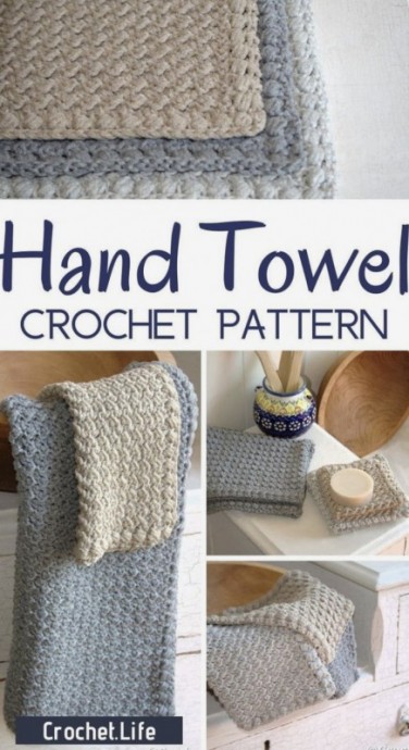 Easy Crochet Hand Towel