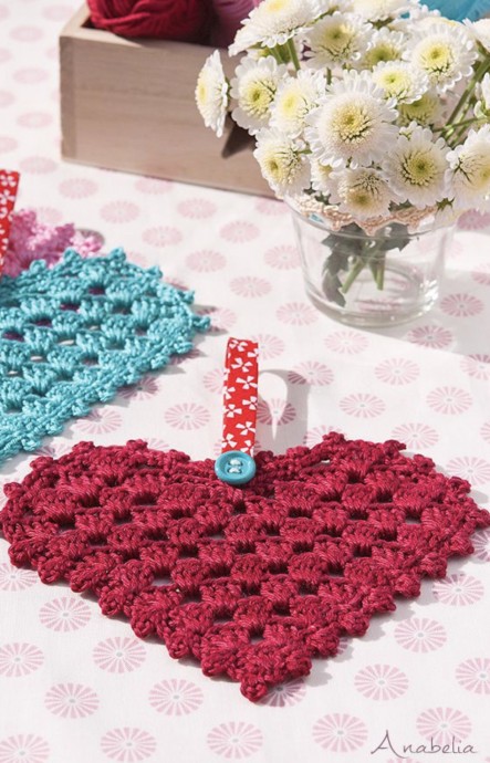 Crochet Granny Hearts