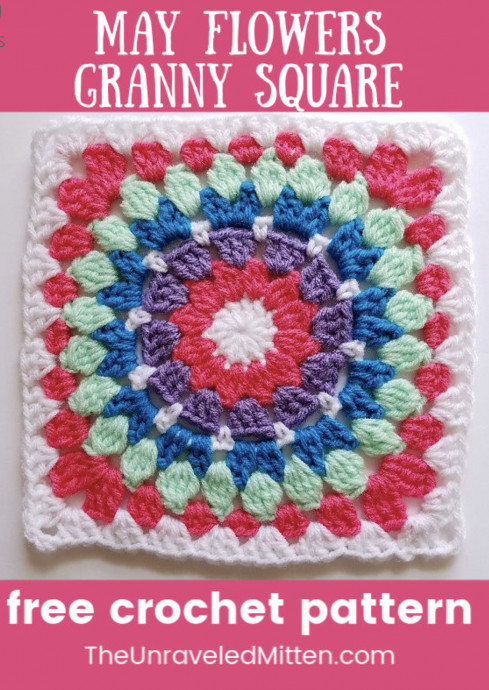DIY May Flowers Granny Square