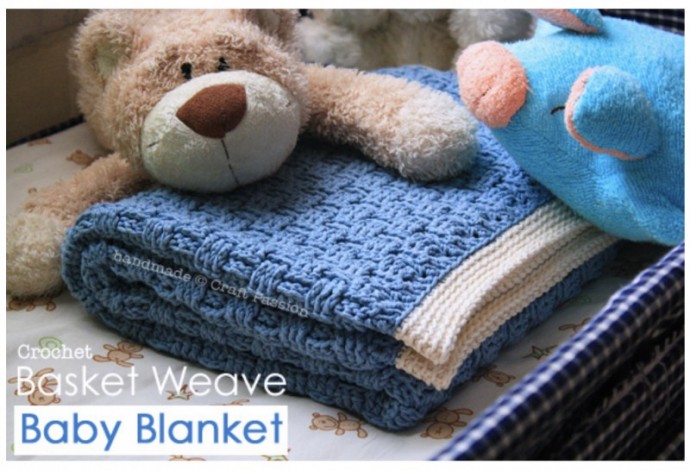 Create a Beautiful Basket Weave Baby Blanket with This Step-by-Step Crochet Tutorial Create a Beautiful Basket Weave Baby Blanket with This Step-by-Step Crochet Tutorial