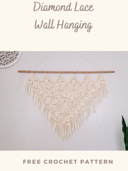 Create Stunning Crochet Diamond Lace Wall Hanging with Our Easy Guide Create Stunning Crochet Diamond Lace Wall Hanging with Our Easy Guide