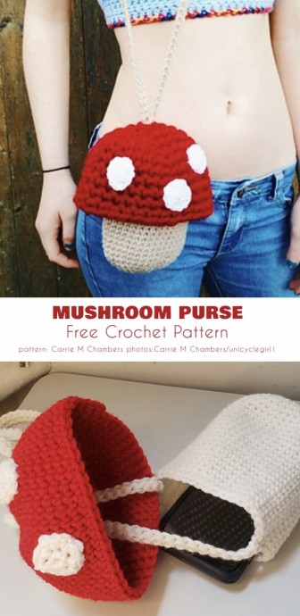 Cute Mushroom Purse