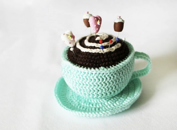 Mint Cup Pincushion