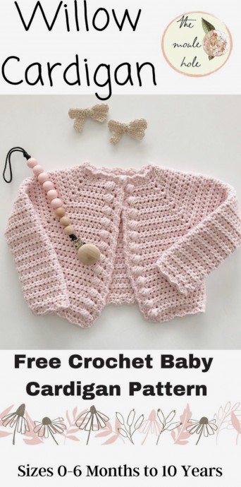 Cute Crochet Baby Cardigan