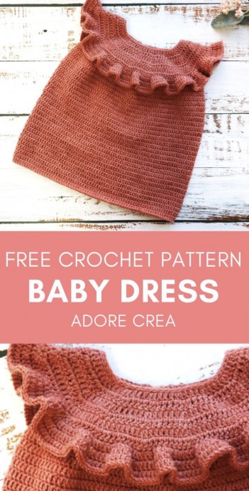 Make a Ruffles Crochet Baby Dress