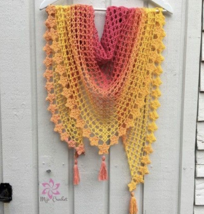 Tea Flower Shawl