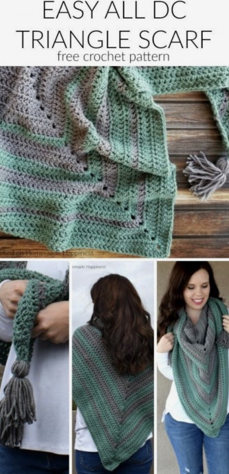 Easy All DC Triangle Scarf