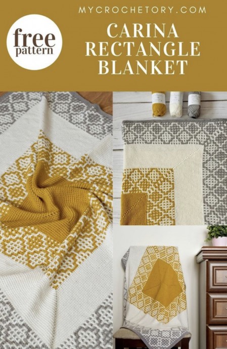Beautiful Carina Rectangle Crochet Blanket