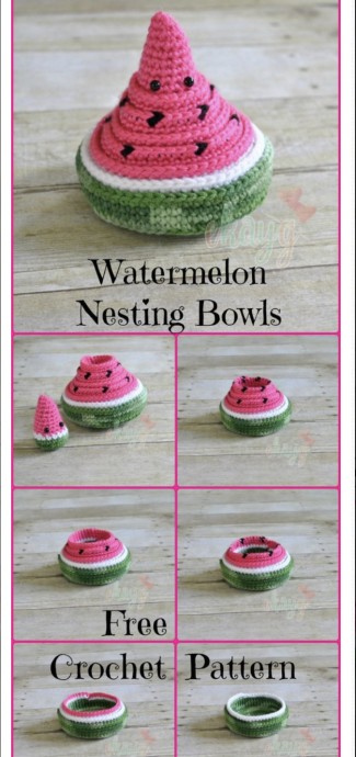 Cute Watermelon Nesting Bowls