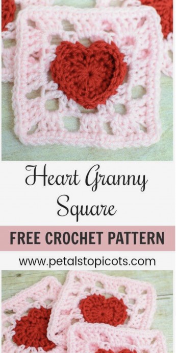Create a Beautiful Heart Granny Square with Our Easy Crochet Pattern Create a Beautiful Heart Granny Square with Our Easy Crochet Pattern