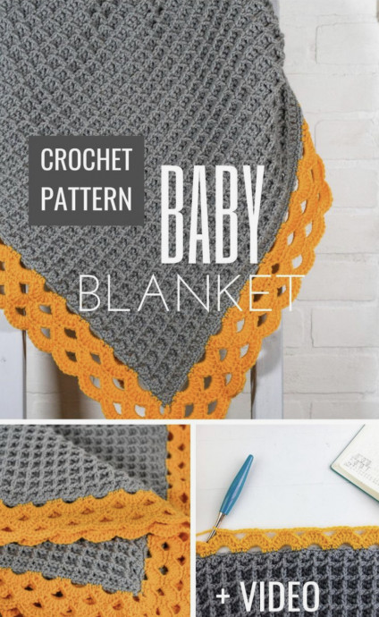 DIY Archade Waffle Crochet Blanket