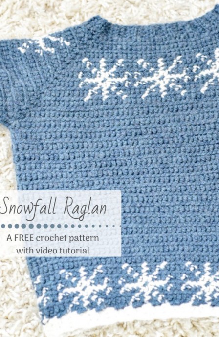 Create a Cozy Snowfall Raglan: Free Crochet Pattern and Tutorial Create a Cozy Snowfall Raglan: Free Crochet Pattern and Tutorial