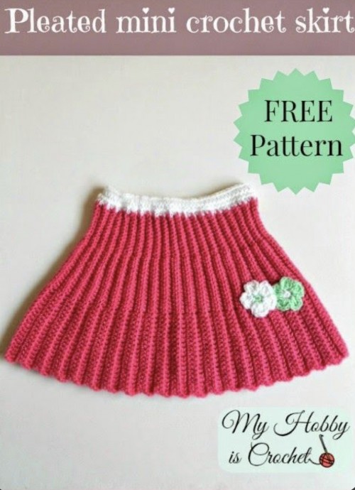 Pleated Mini Skirt For Toddlers