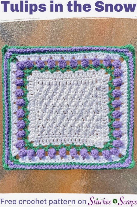 Create a Beautiful Tulip Square - A Simple Crochet Project for Spring Create a Beautiful Tulip Square - A Simple Crochet Project for Spring
