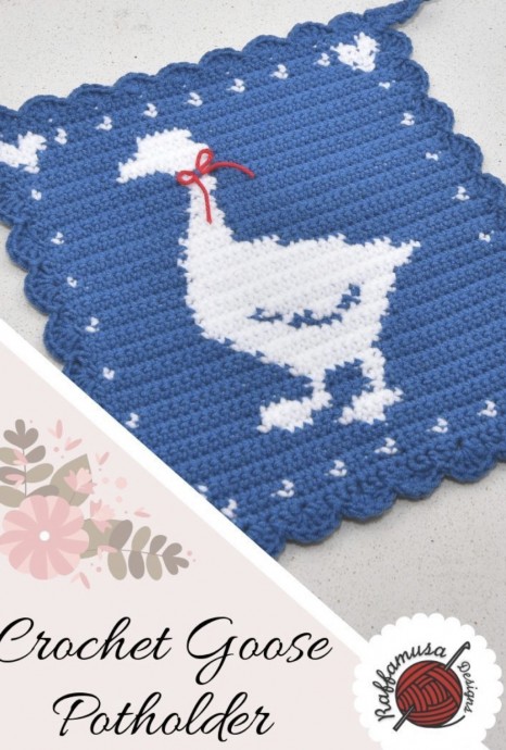 Make a Tapestry Crochet Goose Potholder Make a Tapestry Crochet Goose Potholder