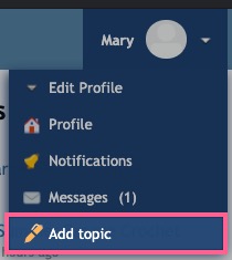 How to create topic