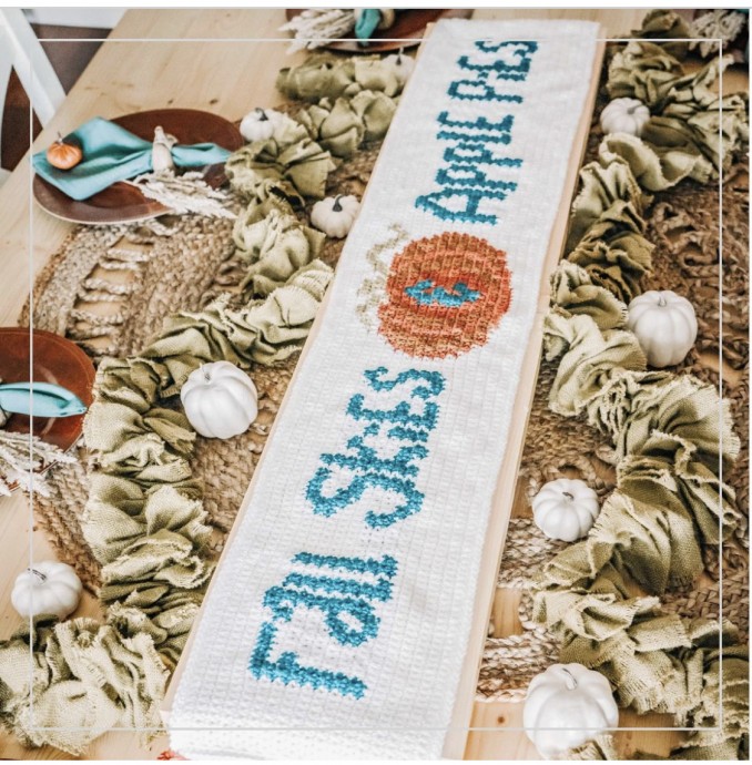 Fall Skies and Apple Pies Table Runner