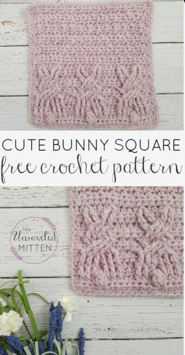 Cute Bunny Square