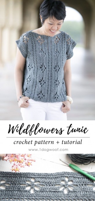 Create the Perfect Spring Look with a Lovely Wildflowers Tunic Crochet Tutorial Create the Perfect Spring Look with a Lovely Wildflowers Tunic Crochet Tutorial