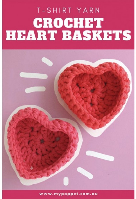 Unleash Your Creativity with Colorful Crochet Heart Baskets - A Step-by-Step Tutorial Unleash Your Creativity with Colorful Crochet Heart Baskets - A Step-by-Step Tutorial