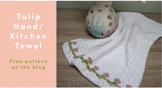Create a Beautiful Tulip Hand/Kitchen Towel with This Simple DIY Crochet Guide Create a Beautiful Tulip Hand/Kitchen Towel with This Simple DIY Crochet Guide