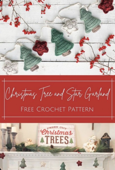 Create Your Own Beautiful Crochet Christmas Tree and Star Garland This Holiday Season Create Your Own Beautiful Crochet Christmas Tree and Star Garland This Holiday Season