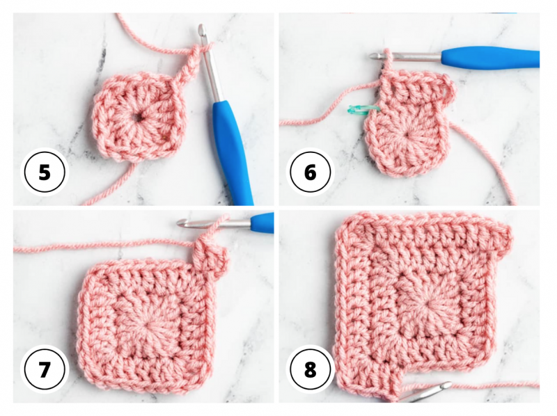 Crochet Basics: Solid Granny Squares with No Gaps
