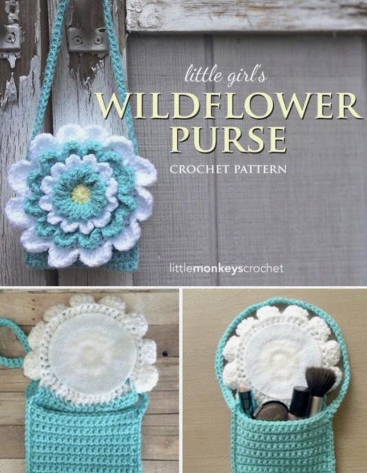 Cute Little Girl’s Wildflower Purse