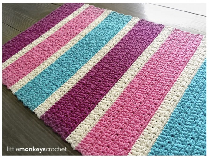 Beautiful Bubble Gum Accent Rug