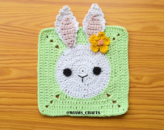 DIY Bunny Granny Square