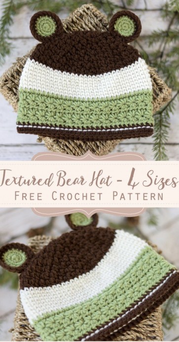 How to Create an Adorable Textured Bear Hat for Kids: Free Crochet Tutorial How to Create an Adorable Textured Bear Hat for Kids: Free Crochet Tutorial