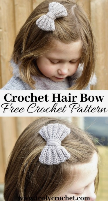 Cute Crochet Hair Bow