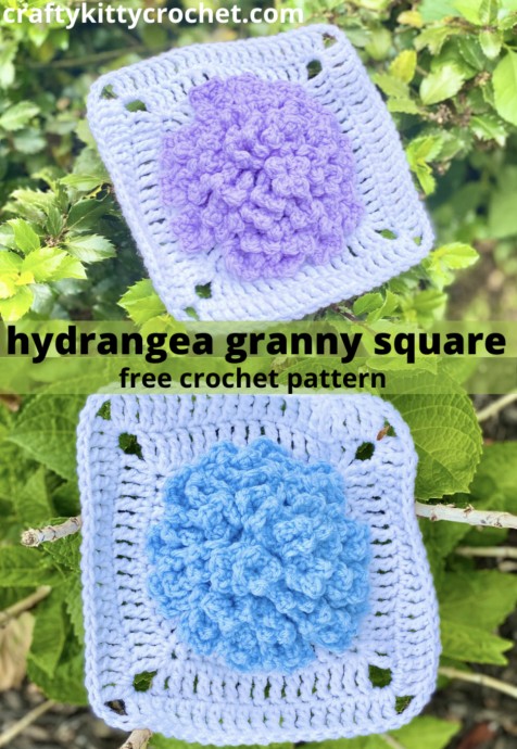 Beautiful Hydrangea Granny Square