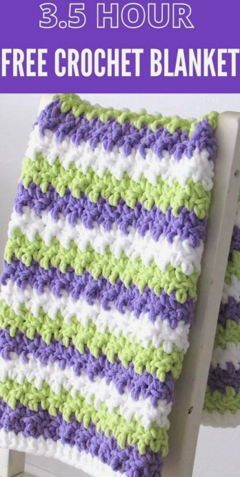 DIY Quick to Make Crochet Blanket